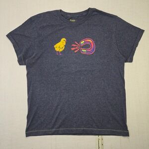 Trailer Vintage Fit Graphic Tee Chick Magnet Large Mens Gray Soft Short Sleeve T